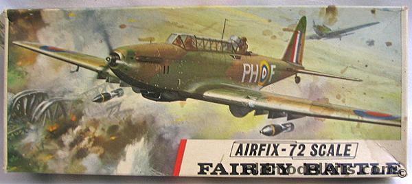 Airfix 1/72 Fairey Battle RAF or Belgian Air Force - BAGGED, 259 plastic model kit